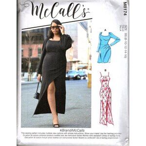 McCall's M8174 Misses 8 to 16 Bodycon Knit Dresses Uncut Sewing Pattern